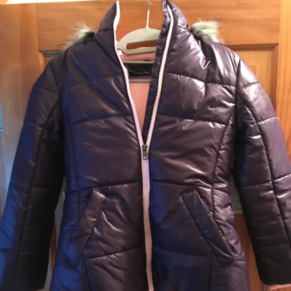 Calvin Klein Hooded Girls Puffer Jacket Size 8/10